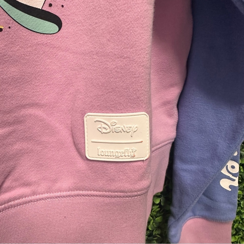 Loungefly Disney Alice Rabbit Hole Crop Hoodie size L - Picture 3 of 10